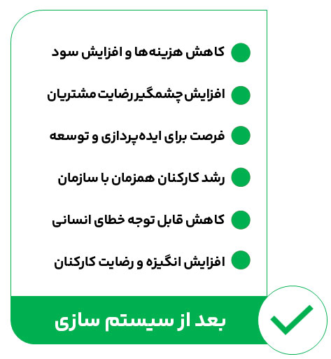 بعد از سیستم سازی کسب و کار